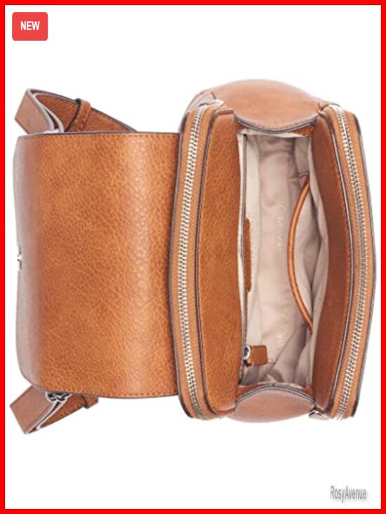 Calvin Klein Vegan Leather Flap Backpack, Daypack with Interior Pockets main image 4